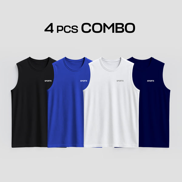 Summer Daily Wear Men's Tank Top (4 in 1)